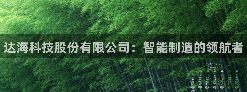 天辰娱乐平台入口:达海科技股份有限公司:智能制造的领航者